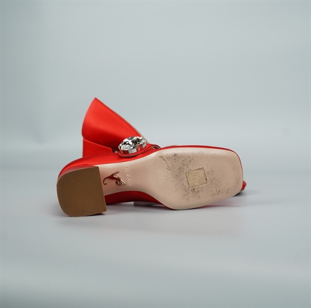 Giàu Miu Miu đỏ cam cao 9p size 36 1/2 (BQ) KG+