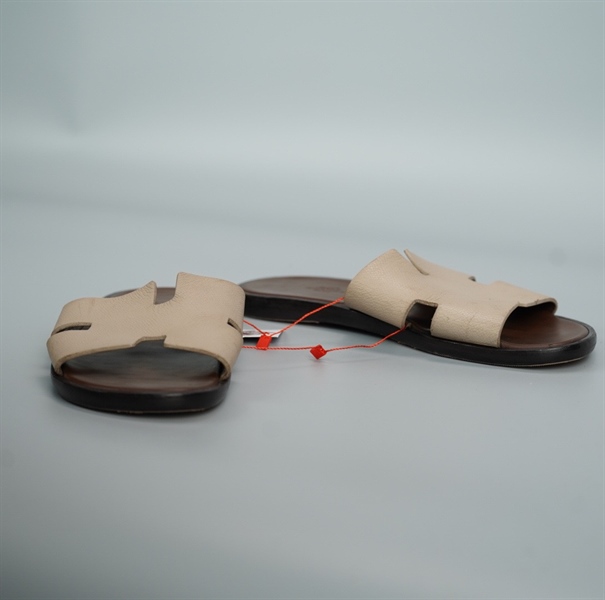 Dép Hermes nâu size 40 (BQ) KG+