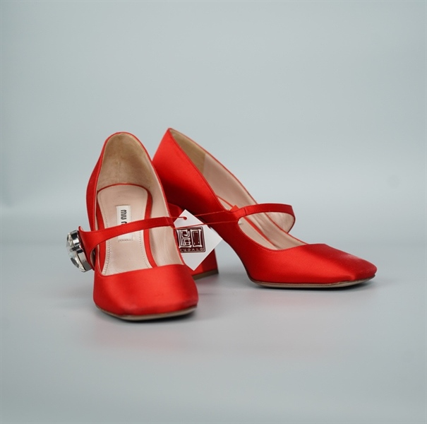 Giàu Miu Miu đỏ cam cao 9p size 36 1/2 (BQ) KG+