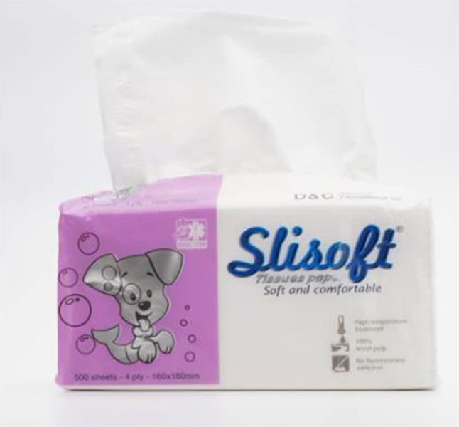 Giấy ăn Slisoft Trắng 500