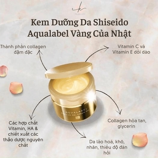 Kem dưỡng Shiseido Aqualabel Special Gel Cream A Oil In Nhật Bản 90g (vàng)