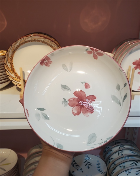 Dĩa hoa đào 7inch