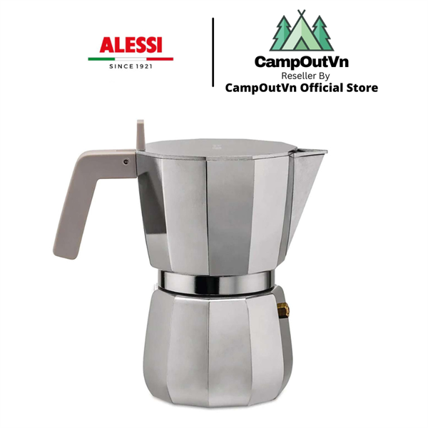 Bình pha cà phê moka pot 9 cups dùng cho bếp từ ALESSI MOKA - Hàng chính hãng