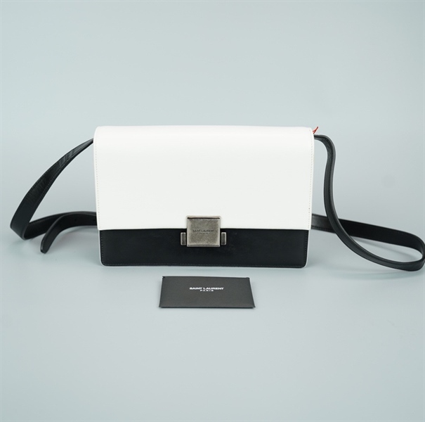 Túi YSL chữ nhật trắng đen size 24 KG+