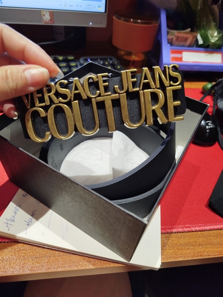 Thắt lưng Versace đen 80/95 KG+