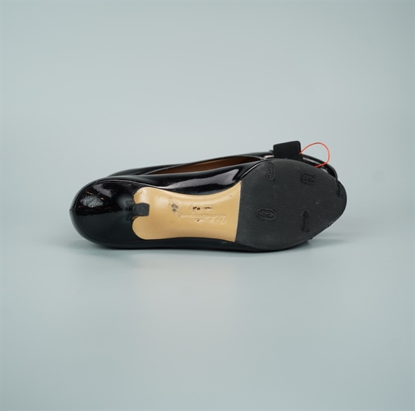 Giày Salvatore đen size 4 cao 5p (BQ) KG+