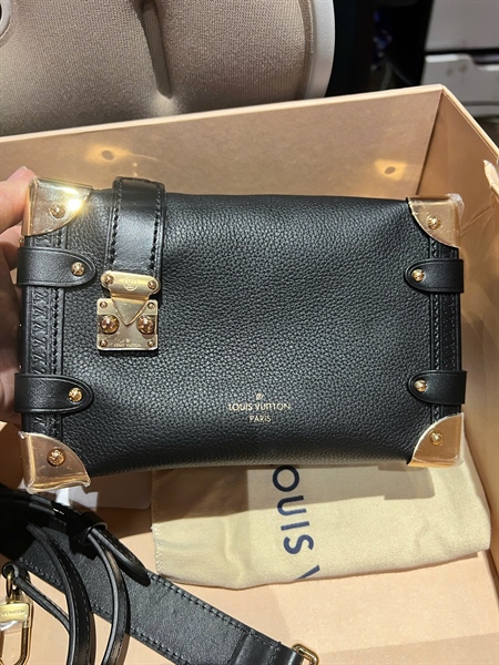 Túi LV chữ nhật đen 2strap size 19 (BQ) KG+