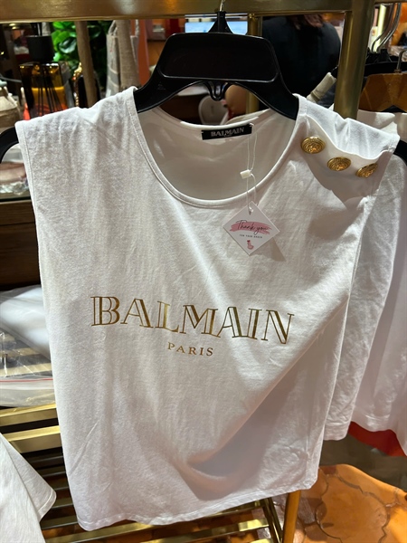 Áo thun Balmain trắng (HP-A669-BB) KG+