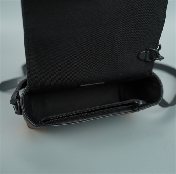 Túi LV clutch hoa nâu xích đen size 18 (BQ) KG+