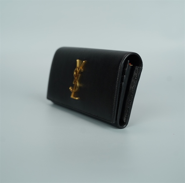 Ví YSL đen gập 2 (BQ) KG+