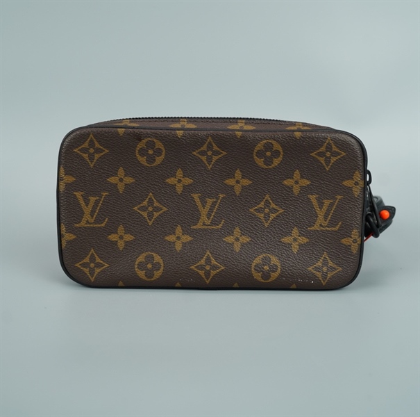 Túi LV clutch hoa nâu xích cam size 21 (BQ) KG+