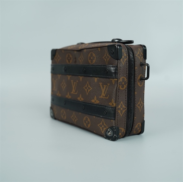 Túi LV Clutch hoa nâu viền đen size 21 (BQ) KG+