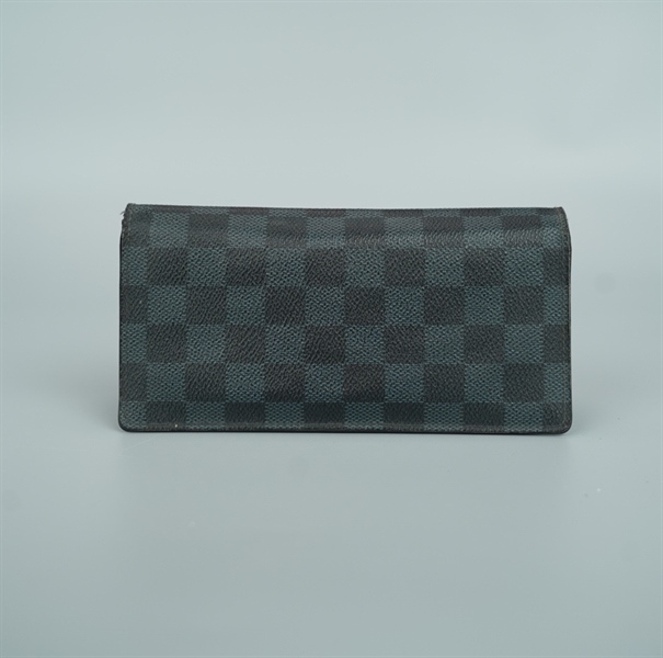 Ví LV ô vuông đen gập 2 lòng trơn (BQ) KG+