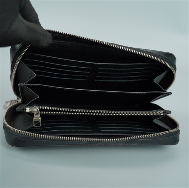 Túi LV clutch ô vuông đen bóng size 22 (BQ) KG+