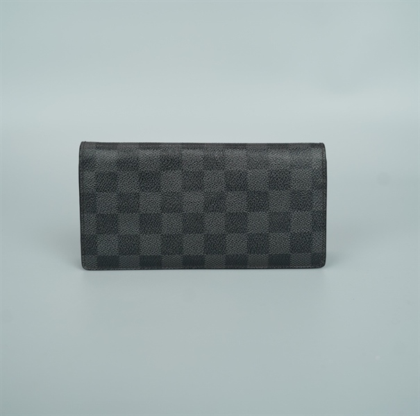 Ví LV ô vuông đen gập 2 (BQ) KG+