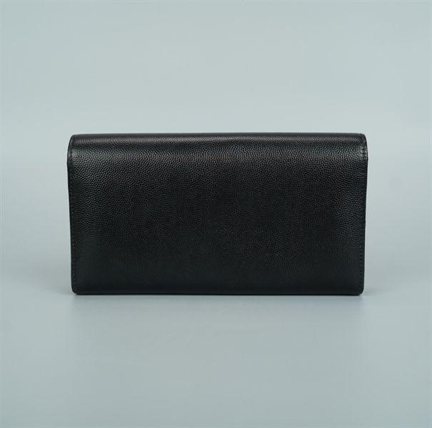 Ví YSL đen gập 2 (BQ) KG+