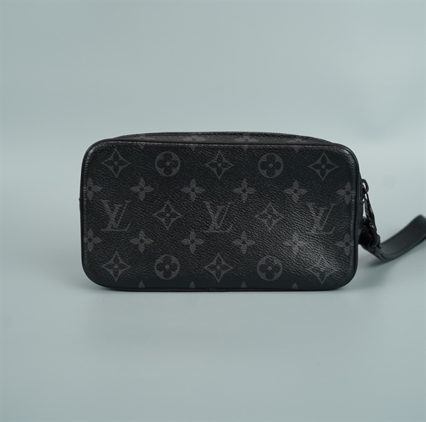 Túi LV clutch hoa đen kèm xích size 21 (SF3159) (BQ) KG+