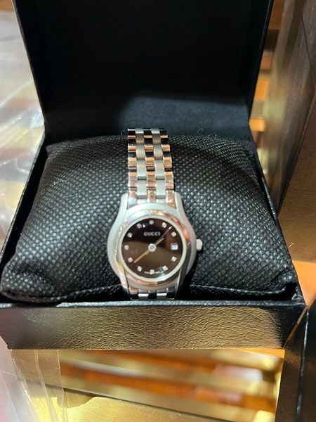 Đồng hồ GG bạc nữ (HP-DH117) KG+