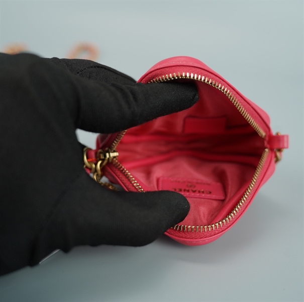 Ví Chanel vuông hồng (BQ) KG+