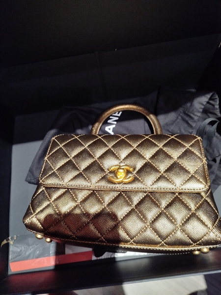Túi Chanel Coco màu vàng đống size 22 KG+