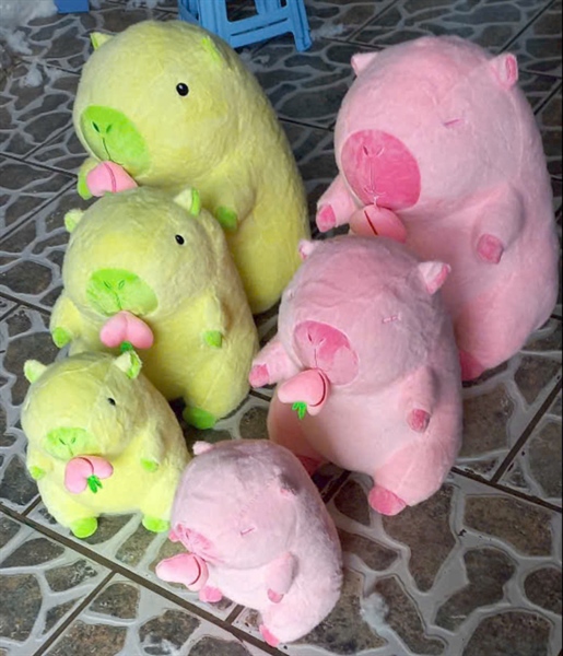 Capybara quả đào rút dây