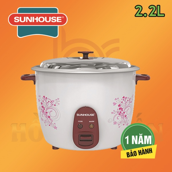 Nồi Cơm Nắp Rời SUNHOUSE 2.2 Lít SHD8136