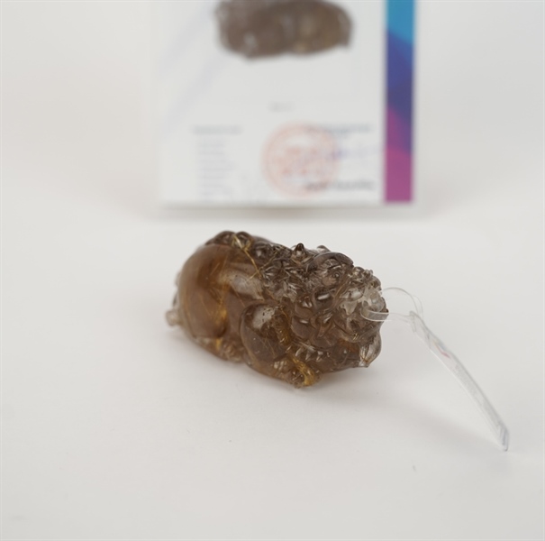 Cụ Tỳ Hưu tich tà thạch anh tóc vàng 692298 +