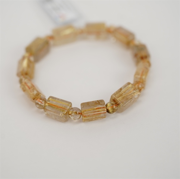 Vòng tay đốt trúc thạch anh tóc vàng 264283 +