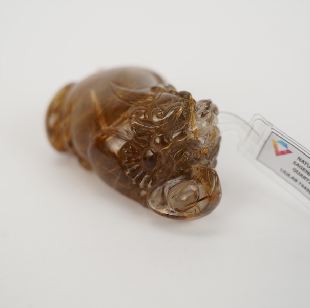 Cụ Tỳ Hưu tich tà thạch anh tóc vàng 744982 +