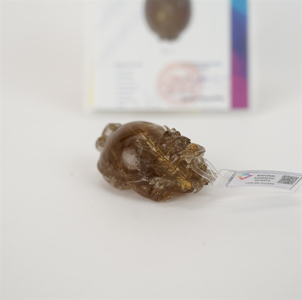 Cụ long quy thạch anh tóc vàng 422594 +