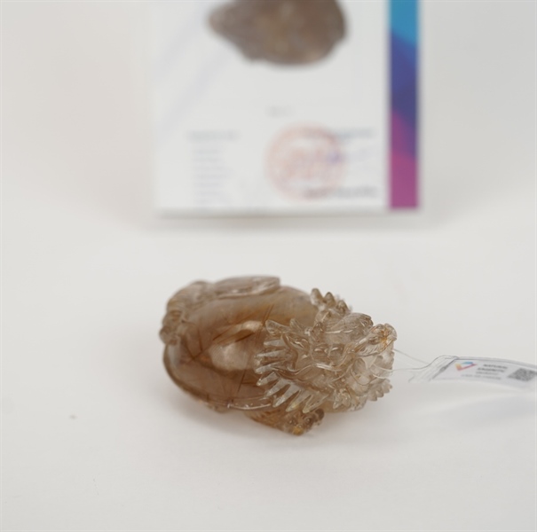 Cụ long quy thạch anh tóc vàng 248526 +