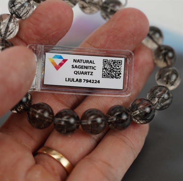 Vòng tay thạch anh tóc đen 794224+ ly10-19