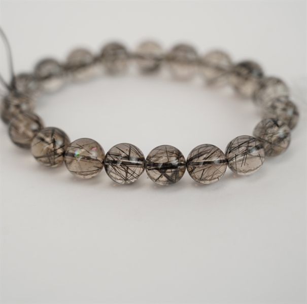 Vòng tay thạch anh tóc đen 722964 + ly10-19