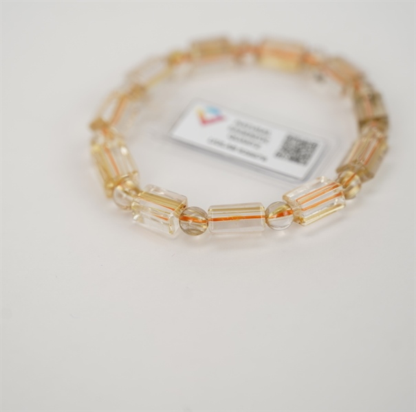 Vòng tay đốt trúc thạch anh tóc vàng 926676 +