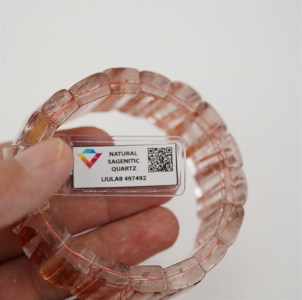 Vòng bản thạch anh tóc đỏ 497492+ ly8-18
