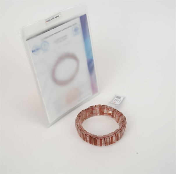 Vòng bản thạch anh tóc đỏ 362643+ ly6-22