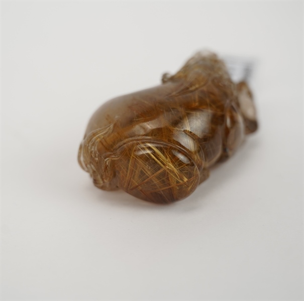 Cụ Tỳ Hưu tich tà thạch anh tóc vàng 744982 +