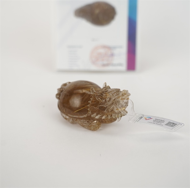 Cụ long quy thạch anh tóc vàng 365472 +