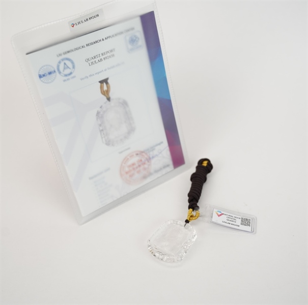 Mặt dây chúa thạch anh trắng 892438 +