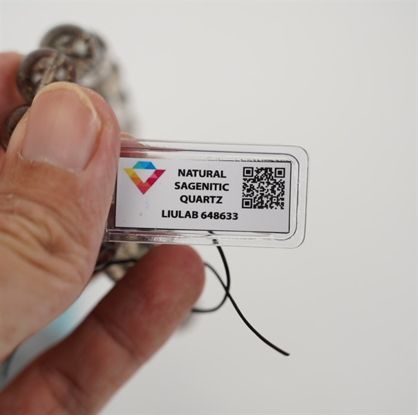 Vòng tay thạch anh tóc đen 648633 + ly 12-17