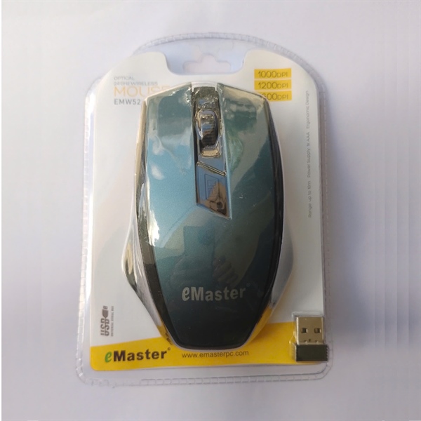 Chuột không dây Emaster EMW520 (Màu xanh)