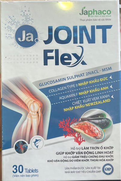 Ja Joint flex (hỗ trợ làm trơn ổ khớp giúp khớp vận động linh hoạt) (Lọ*30viên) - Japhaco