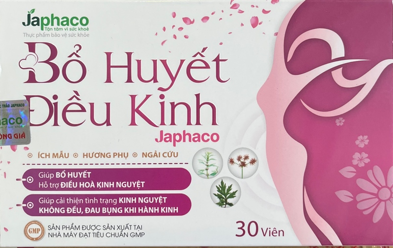 Bổ huyết điều kinh Japhaco (H*3vỉ*10viên) - Japhaco