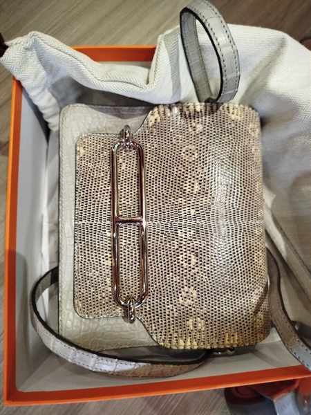 Túi Hermes màu xám size18 (HC) +