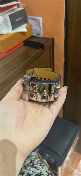 Vòng tay Hermes màu xanh +