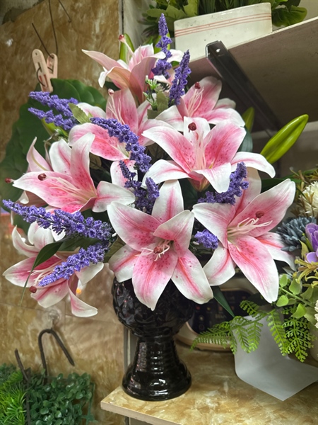 Bát ly - Thành phẩm - Hoa Lụa Vân Vượng