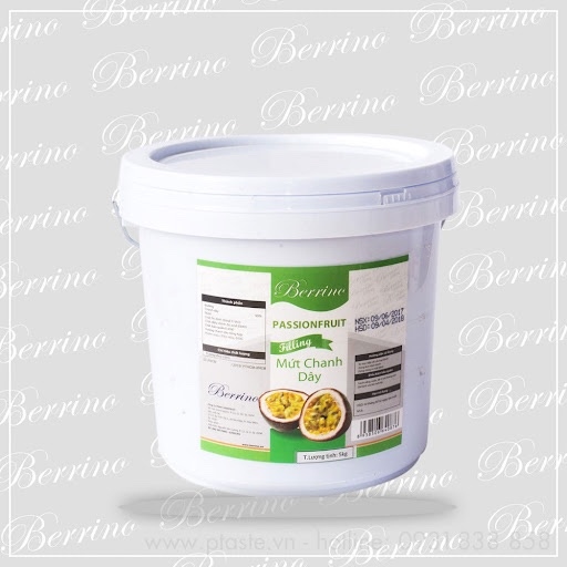 Mứt xác chanh dây Berrino xô 5kg