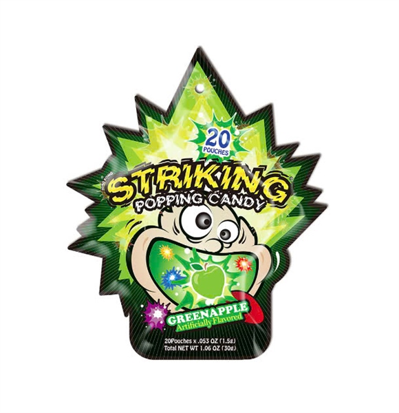 Striking kẹo nổ lớn vị táo xanh 30g - Popping Candy