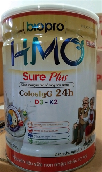 Sữa Biopro HMO Nano Sure plus Nanofood (Người mới ốm dậy, trước và sau phẫu thuật) 900g