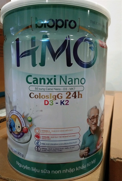 Sữa Biopro HMO Nano canxi nano 900g Nanofood (18 tuổi trở lên)